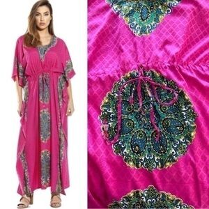 Vibrant Print Sparkly Boho Kaftan!